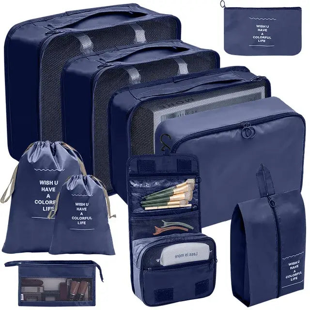 Travel Organizer Set; Suitcase Packing Cubes