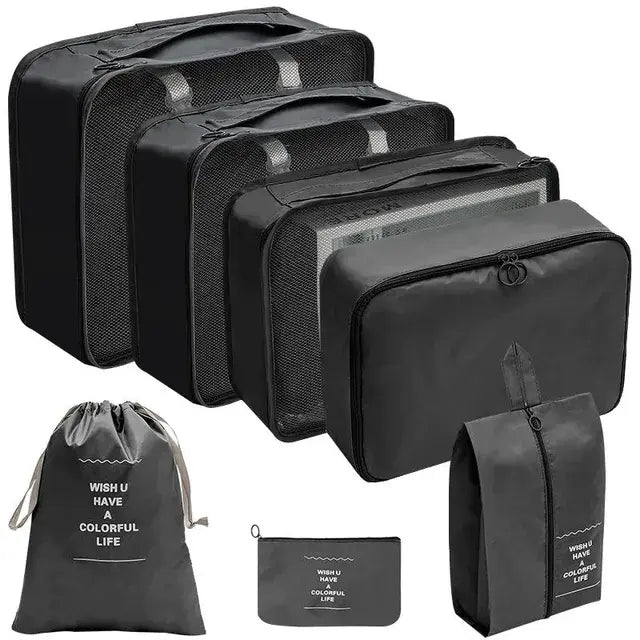 Travel Organizer Set; Suitcase Packing Cubes