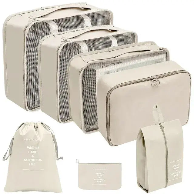 Travel Organizer Set; Suitcase Packing Cubes