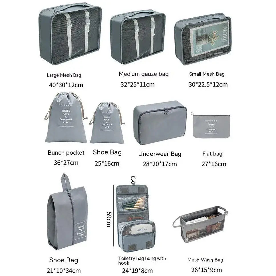 Travel Organizer Set; Suitcase Packing Cubes